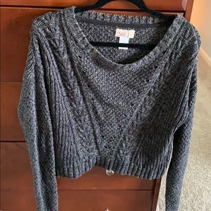 Soho cropped navy sweater